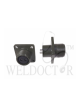 Amphenol Panel Socket Female - 2 Pin (For AP-2M-SC)