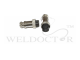 Black/Silver 2 Pin-Female-Small type (OD=12.50 mm)