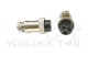 Black/Silver 3 Pin-Female-Small type (OD=12.50 mm)