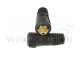 Cable Plug-10/25-M, 3/8-M,Co-Axial Flow.