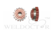 Feed Roller Kemppi Dura Type ,1.0U ( 1 Groove) , Red Ref : ID - 10 mm OD - 32/35.3 mm Thickness - 18 mm