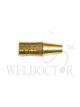 Small Centre Fire Nozzle, 9.5 mm,Brass-Flush