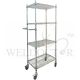 MYSTAR WIRE SHELF WITH 4" WHEELS