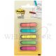 3M POST-IT ARROW FLAGS BRIGHT COL (5COLX20SHT) 0.47"X1.7" 684-ARR2