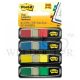 3M POST-IT FLAGS SMALL (4COLX35SHT) 0.47"X1.7" 683-4