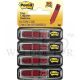 3M POST-IT ARROW FLAGS SIGN HERE (80SHT) 0.47"X1.7" 684-RDSH