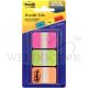 3M POST-IT DURABLE INDEX TABS 1"X1.5" 22TAB PER (PINK/GREEN/ORANGE) 686PGO