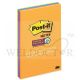 3M POST-IT SUPER STICKY JEWEL POP COL LINED NOTE 6"X4" (45'S/PAD) 4621-SSAU