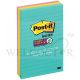 3M POST-IT SUPER STICKY MIAMI COLOUR LINED NOTE 6"X4" (90'S/PAD) 660-3SSMIA