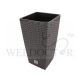 PROSPERPLAST RATO SQUARE BASKET WEAVE POT 225X421MM