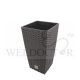 PROSPERPLAST RATO SQUARE BASKET WEAVE POT 170X324MM