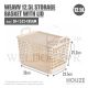 HOUZE WEAVV 12.5L STORAGE BASKET WITH LID SB-1552-CREAM