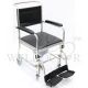 ASSURE COMMODE STAINLESS STEEL DAF CHAIR WITH 4 LOCK AR0201