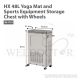 HOUZE HX 48L YOGA MAT AND SPORTS EQUIPMENT STORAGE CHEST /W WHEELS SB-1191