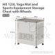 HOUZE HX 123L YOGA MAT AND SPORTS EQUIPMENT STORAGE CHEST /W WHEELS SB-1192
