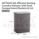 HOUZE SIFTDUO 50L EFFICIENT SORTING LAUNDRY HAMPER LN-5112-GREY