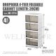 HOUZE DROPBOXX 4-TIER FOLDABLE CABINET (LENGTH: 39CM) MS-2724