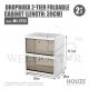HOUZE DROPBOXX 2-TIER FOLDABLE CABINET (LENGTH: 39CM) MS-2722
