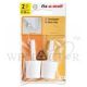 FIX-O-MOLL DOOR STOP WITH SCREW WHITE - FM37-01