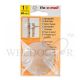 FIX-O-MOLL DOOR BUFFER SELF ADHESIVE FIX W/SCREW BEIGE 60MM - FM22601-06