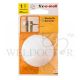 FIX-O-MOLL DOOR BUFFER SELF ADHESIVE FIX W/SCREW WHITE 60MM - FM22601-01