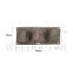 BLOOMBAGZ GREY 3 POCKET WALL HANGING FABRIC PLANTER 6L 45CMX25CM- Z8561