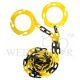 TRAF-SAFE™ UV RESISTANT PLASTIC CONE RINGS WITH 2M BLACK/YELLOW CHAIN