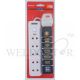 MORRIES 2M 5 WAY 2PIN EXTENSION CORD WITH SWITCH MS-05S2P
