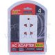 MORRIES 2PIN 4WAY ADAPTOR WITH VARISTOR MS-8404N