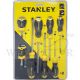 STANLEY CUSHION GRIP SCREWDRIVER 8PC SET STMT66673
