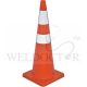 TRAF-SAFE™ TRAFFIC CONE-900MM (RUBBRISED UNBREAKABLE) W/2 REFLECTIVE FILMS