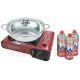 AEROGAZ STAINLESS STEEL POT AZ-882 (SET GE) STEAMBOAT SET