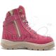 STEEL BLUE SAFETY SHOE LADIES, SOUTHERN CROSS ZIP 512761 (PINK)