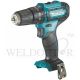 MAKITA 12V LI-ION 10MM (3/8") HAMMER DRIVER DRILL HP333DZ (BARE UNT)