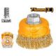 INGCO WIRE CUP BRUSH 75MM M14X2.0 BORE (FOR 5" GRINDER) WB10751