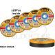 INGCO ABRASIVE CUTTING DISC 105X1.2MM 25PCS In METAL BOX MCD1210525