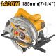 INGCO CIRCULAR SAW 185MM 1400W CS18538