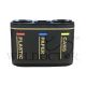 FIBREGLASS RECYCLE BIN C/W 3 COMPARTMENTS L1120XD375XH780MM BRIVO 3-IN-1