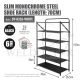 HOUZE SLIM MONOCHROME 6-TIER STEEL SHOE RACK (LENGTH: 70CM) DY-8326