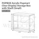 HOUZE POPBOX ACRYLIC POPMART DISPLAY WITH SHELF (SMALL) MS-2611-CLEAR