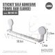 HOUZE STICKIT SELF ADHESIVE TOWEL BAR (LARGE) BN-H0101
