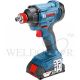 BOSCH CORDLESS IMPACT ½”(WRENCH) & ¼” (DRIVER) 18V/2.0AH - GDX180-LI