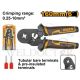 INGCO TUBULAR BARE TERIMINALS CRIMPING PLIER 0.25-10MM2 HRCPG05210