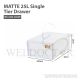 HOUZE MATTE 25L SINGLE TIER DRAWER (DIM: 32.5X42X18CM) MS-2263-CLEAR