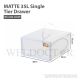 HOUZE MATTE 35L SINGLE TIER DRAWER (DIM: 38X45X20.5CM) MS-2264-CLEAR