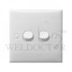 SCHNEIDER E30 SERIES E32/1/2A 10A 2 GANG 1 WAY SWITCH