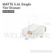HOUZE MATTE 5.5L SINGLE TIER DRAWER (DIM: 19X27X10.5CM) MS-2261-CLEAR