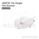 HOUZE MATTE 13L SINGLE TIER DRAWER (DIM: 26X36X14CM) MS-2262-CLEAR