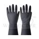 QUEBEE VIRTUE BLACK HEAVY DUTY INDUSTRIAL RUBBER GLOVE [EN388]