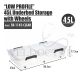 HOUZE 45L LOW PROFILE UNDERBED STORAGE WITH WHEELS SB-1142-CLEAR